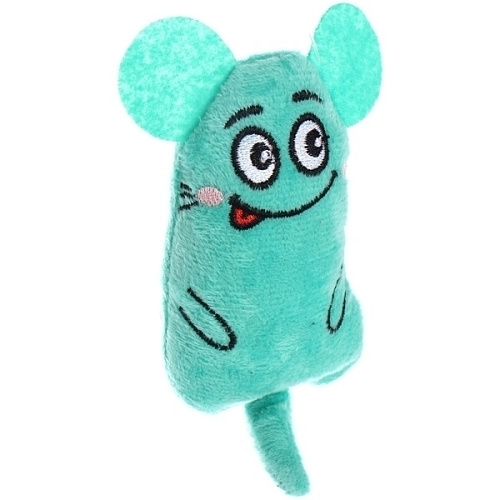Игрушка для кошек мягкая Мышка, цвет голубой, 145см14гр (лейбл)_5