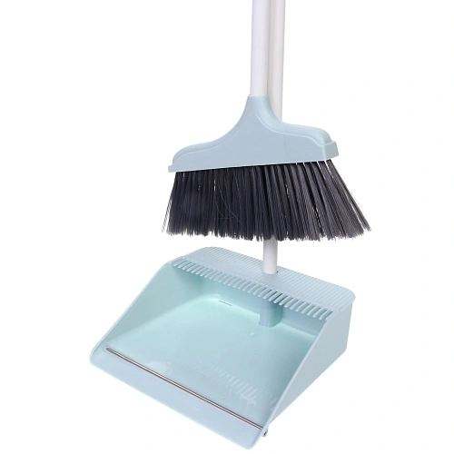 Набор для уборки, щетка для пола с совком Комфорт синяя 8012_3