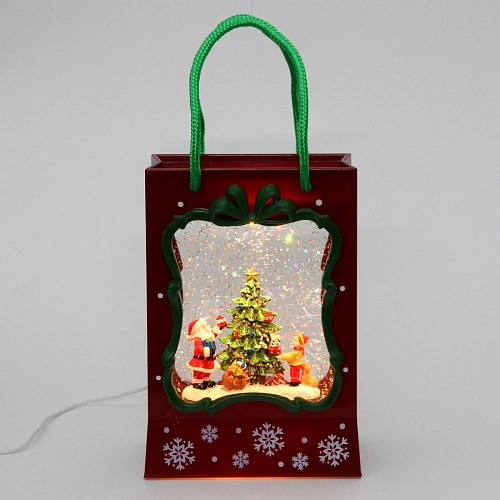 Сувенир с подсветкой «Елочка нарядная» 1668623 см, микс (питание от USB и батареек)_4