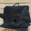 Набор банный мужской из 5 предметов "Портфель - BOSS", цвет серый